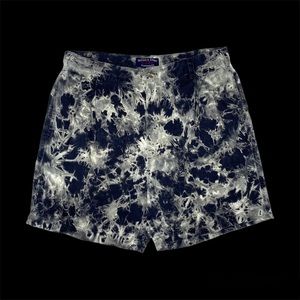 Tie Dye Hand Bleach Dyed Shorts Sz 34